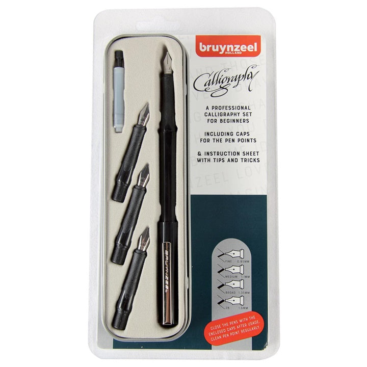 Bruynzeel Holland Professional Calligraphy Set for Beginners, 8-Piece