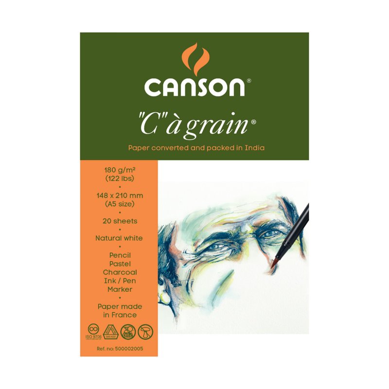 CANSON C a grain Sketch Pad A5 180 g/m² - 30 sheets