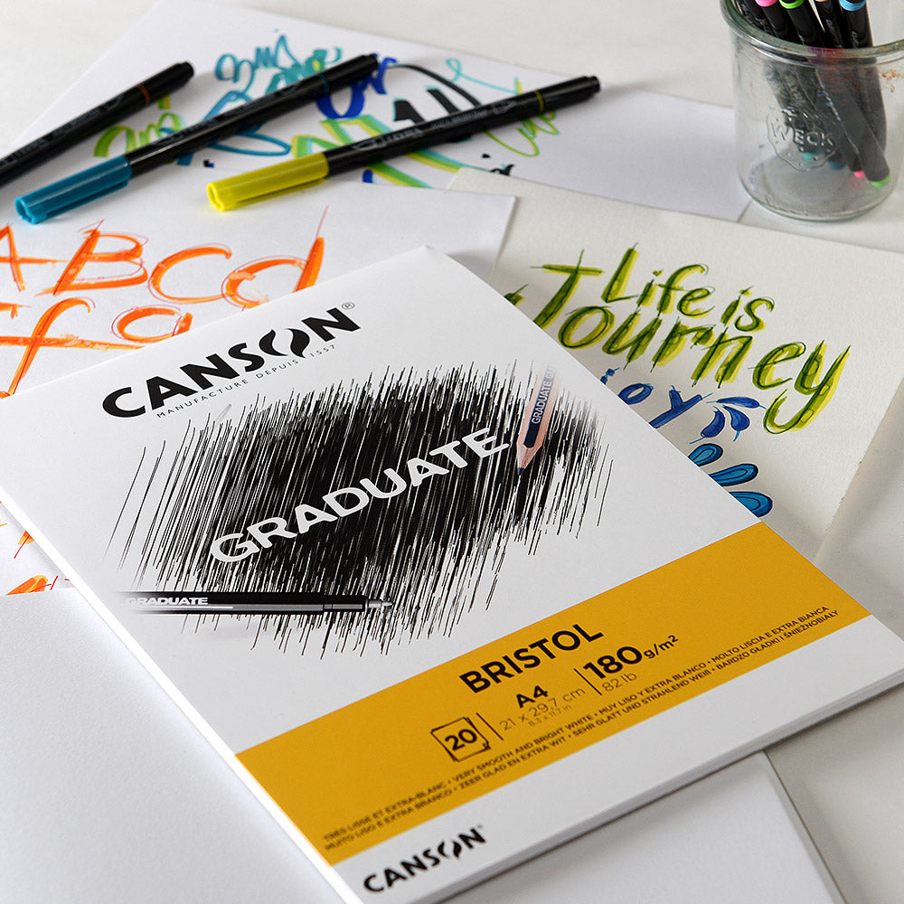 CANSON Graduate Bristol Drawing Pad 180 gsm A4 - 20 sheets