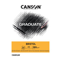 CANSON Graduate Bristol Drawing Pad A3 180 g/m² - 20 Sheets