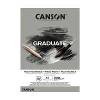 CANSON Graduate Mix Media Pad Grey 220 g A5 - 30 sheets
