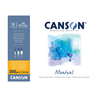 CANSON Montval Watercolour Pad CP 300 g A3 - 12 Sheets