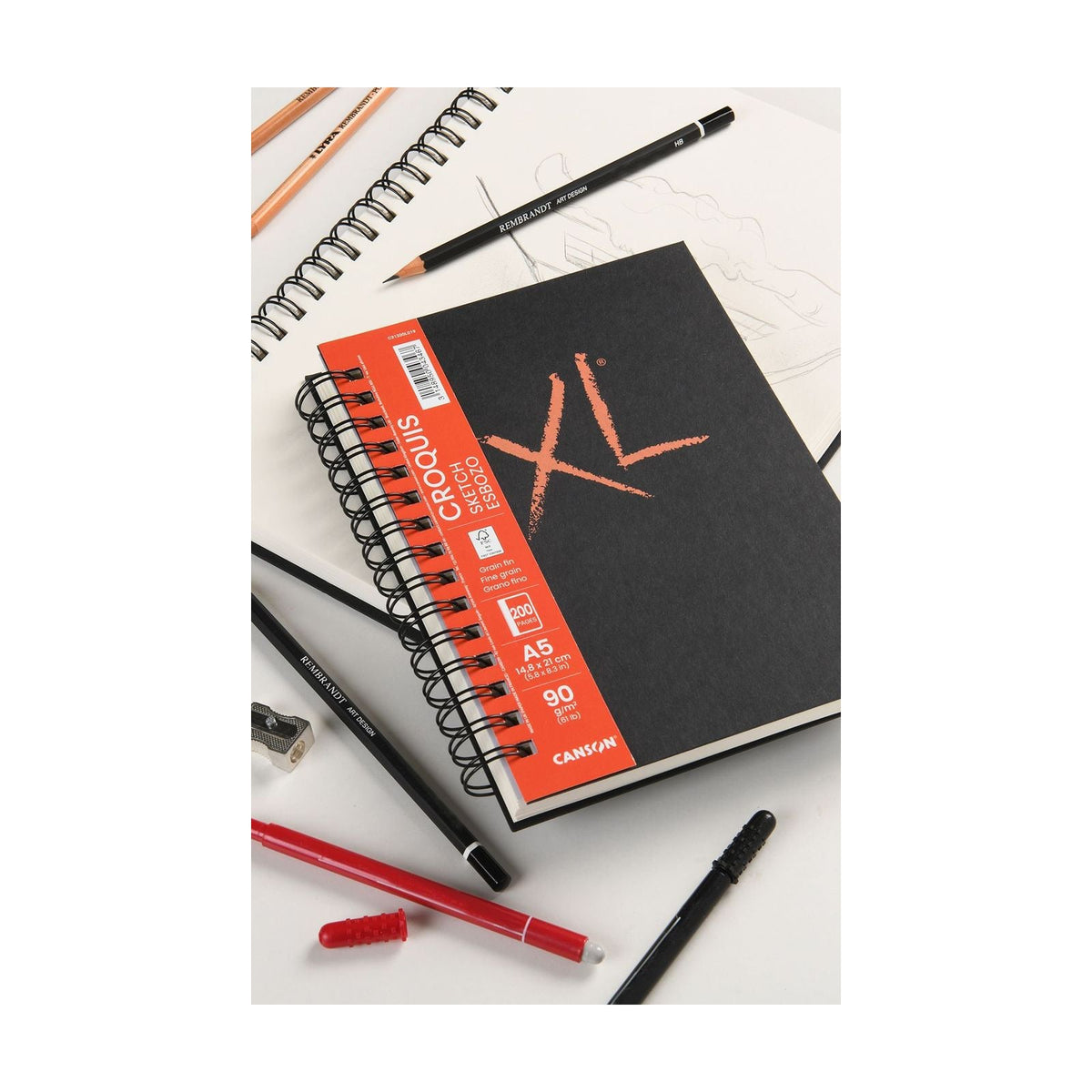 CANSON XL Sketch Pad 90 gsm A5 - 200 Sheets