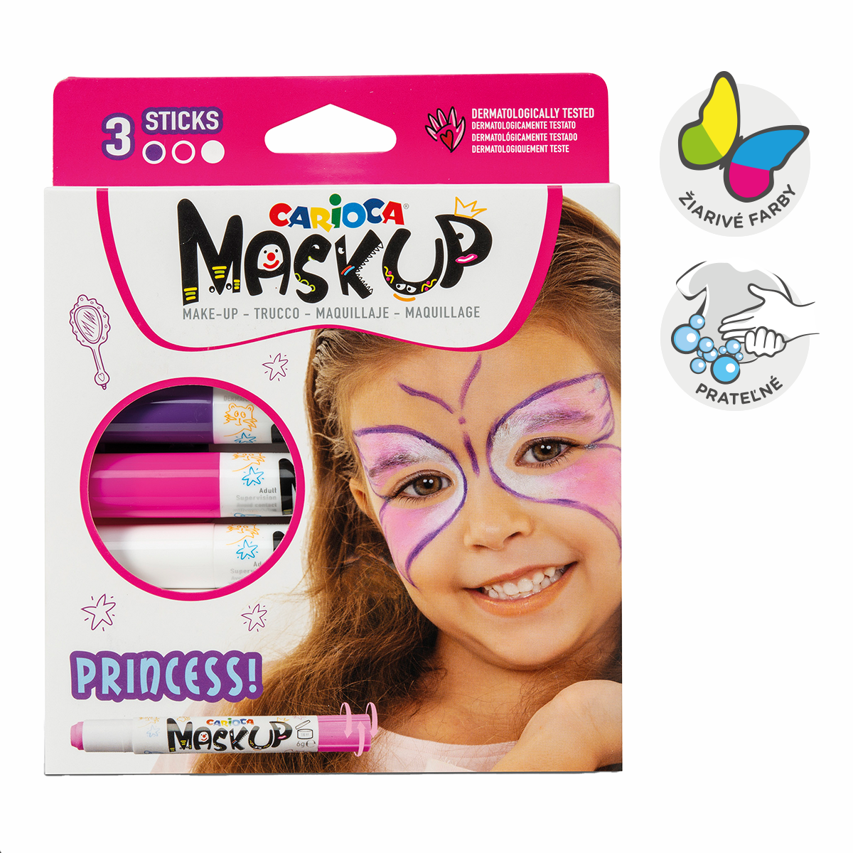 Carioca Face Paint Sticks - 3 pcs – Princess