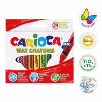 Carioca Maxi Wax Crayons - Set of 24 pcs