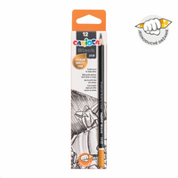 Carioca Triangular Graphite Pencil Set Black 2H, 12 pcs – 0/2B