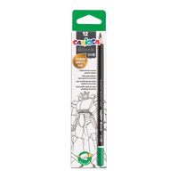 Carioca Triangular Graphite Pencil Set Black 2H, 12 pcs