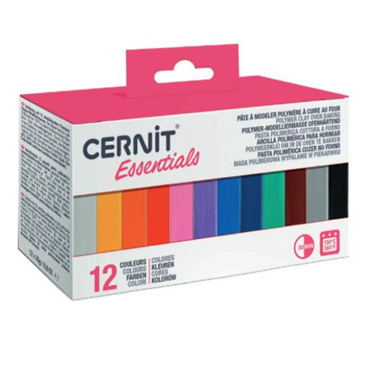 CERNIT Polymer Clay Set of 12 x 25 g, Basic — image 1