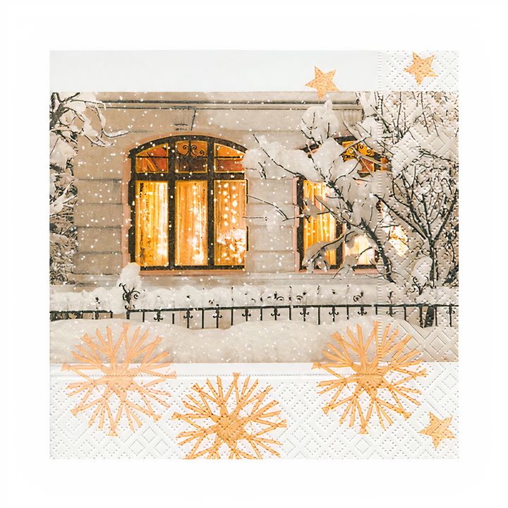 Christmas Lights Decoupage Napkins - 1 pc