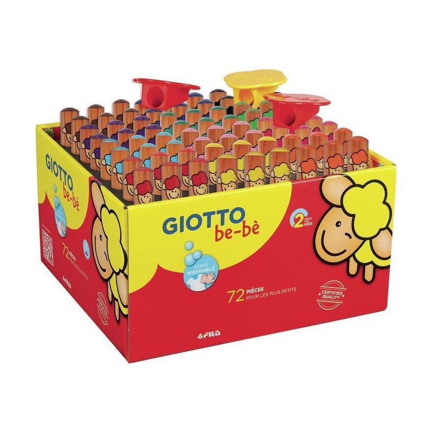 Chunky Round Colored Pencils GIOTTO be-bè School Pack