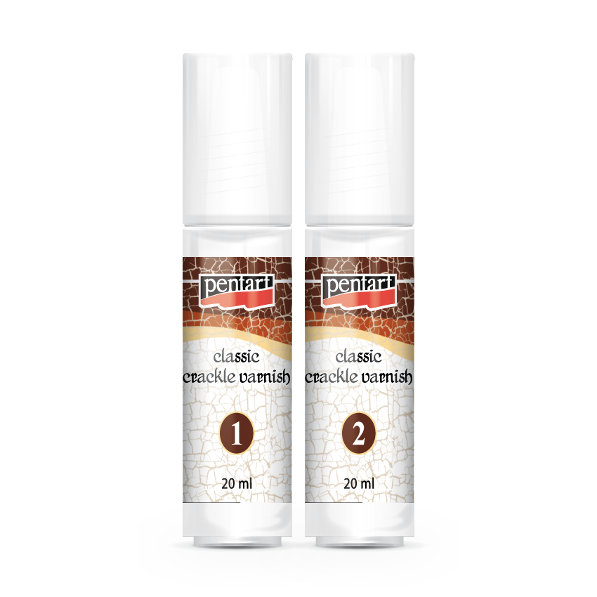 Classic Crackle Varnish Pentart 2-Step Set 20 ml