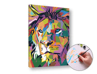 Color LION Paint by Numbers | Low Difficulty — image 1