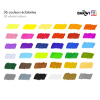 Colored Pencils DARWI set / 36 pcs