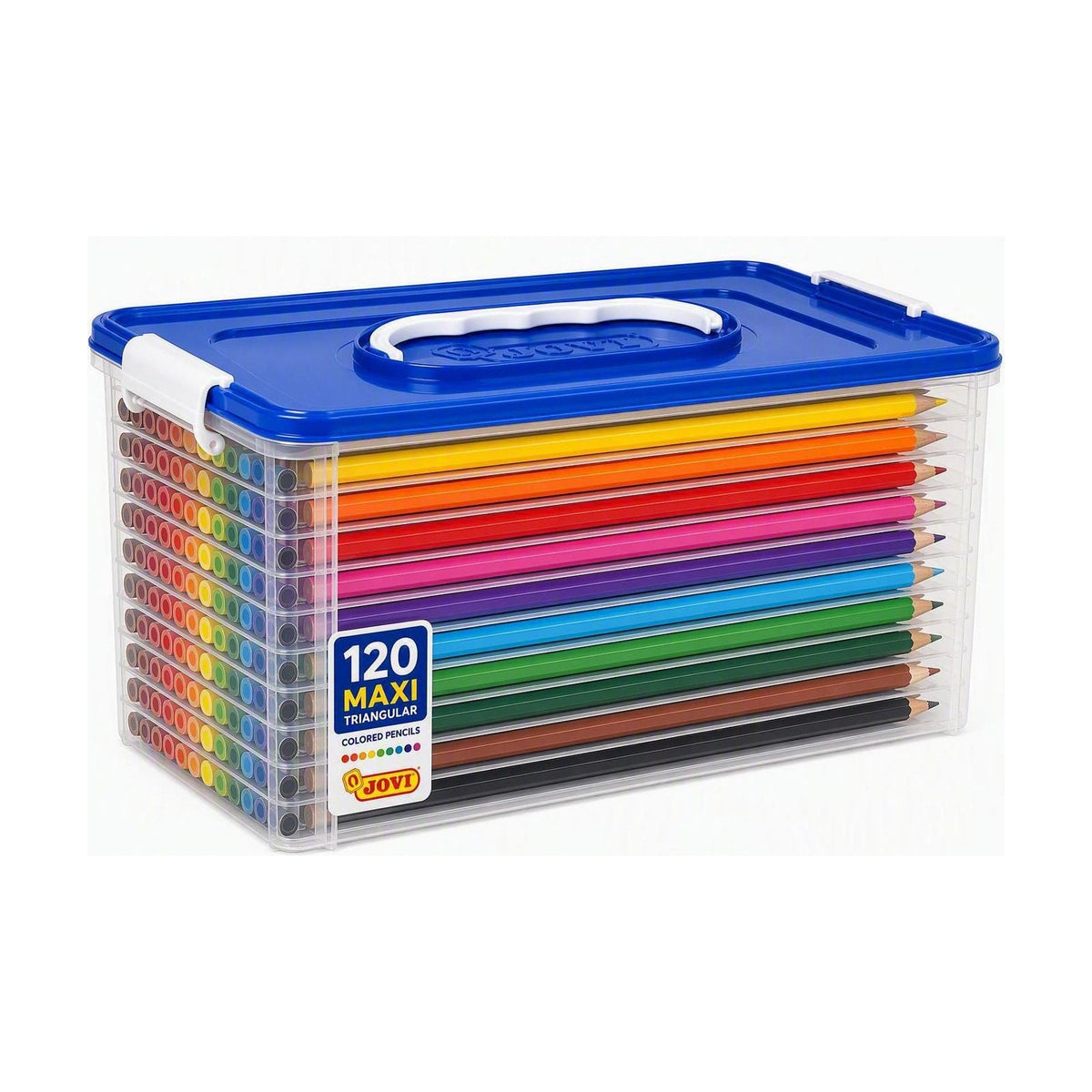 Colored Pencils JOVI Maxi Triangular Box / 120 pcs 12 Colors
