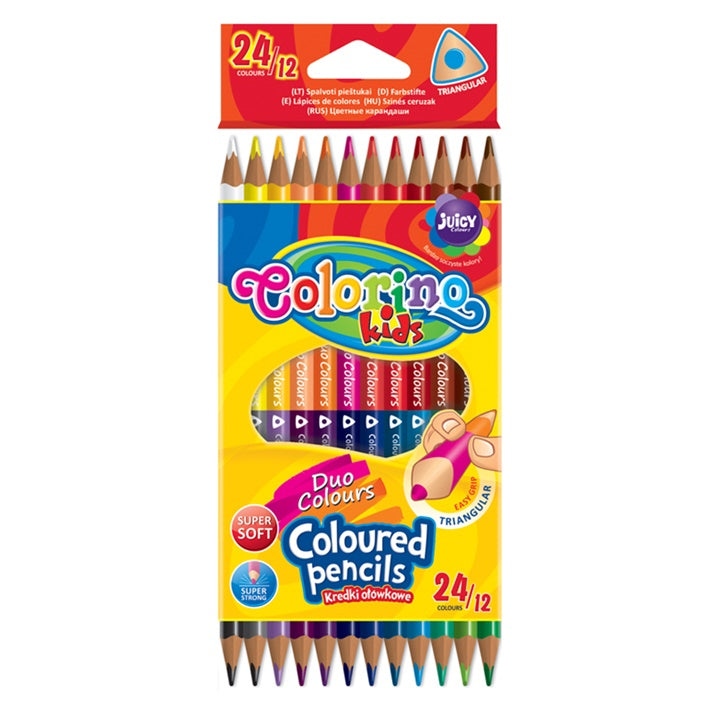 Colorino Double-Sided Colored Pencils, 12 pcs, image 2