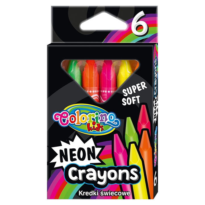 Colorino Neon Wax Crayons, Set of 6 — image 1