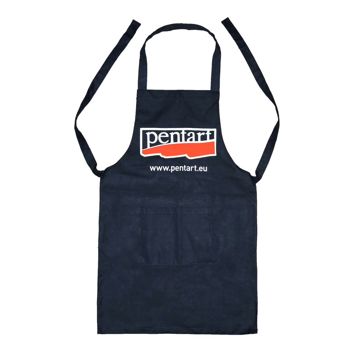 Cotton Apron with Pocket - 70 x 75 cm – cm, black with Pentart logo