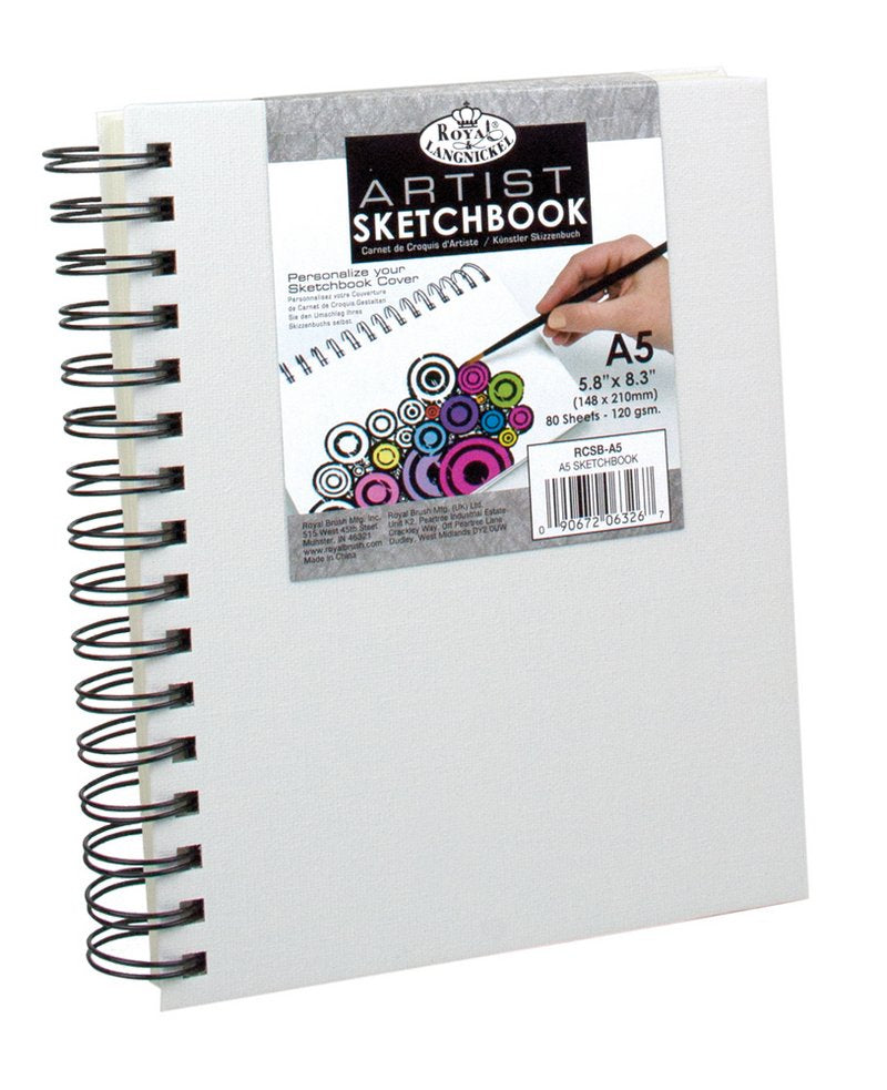 Cotton Sketchbook, 80 Sheets, A5, 120 g/m²