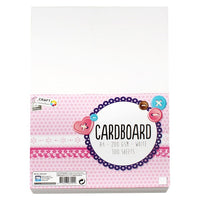 Craft Sensations Creative Cardboard, A4, White, 100 Sheets