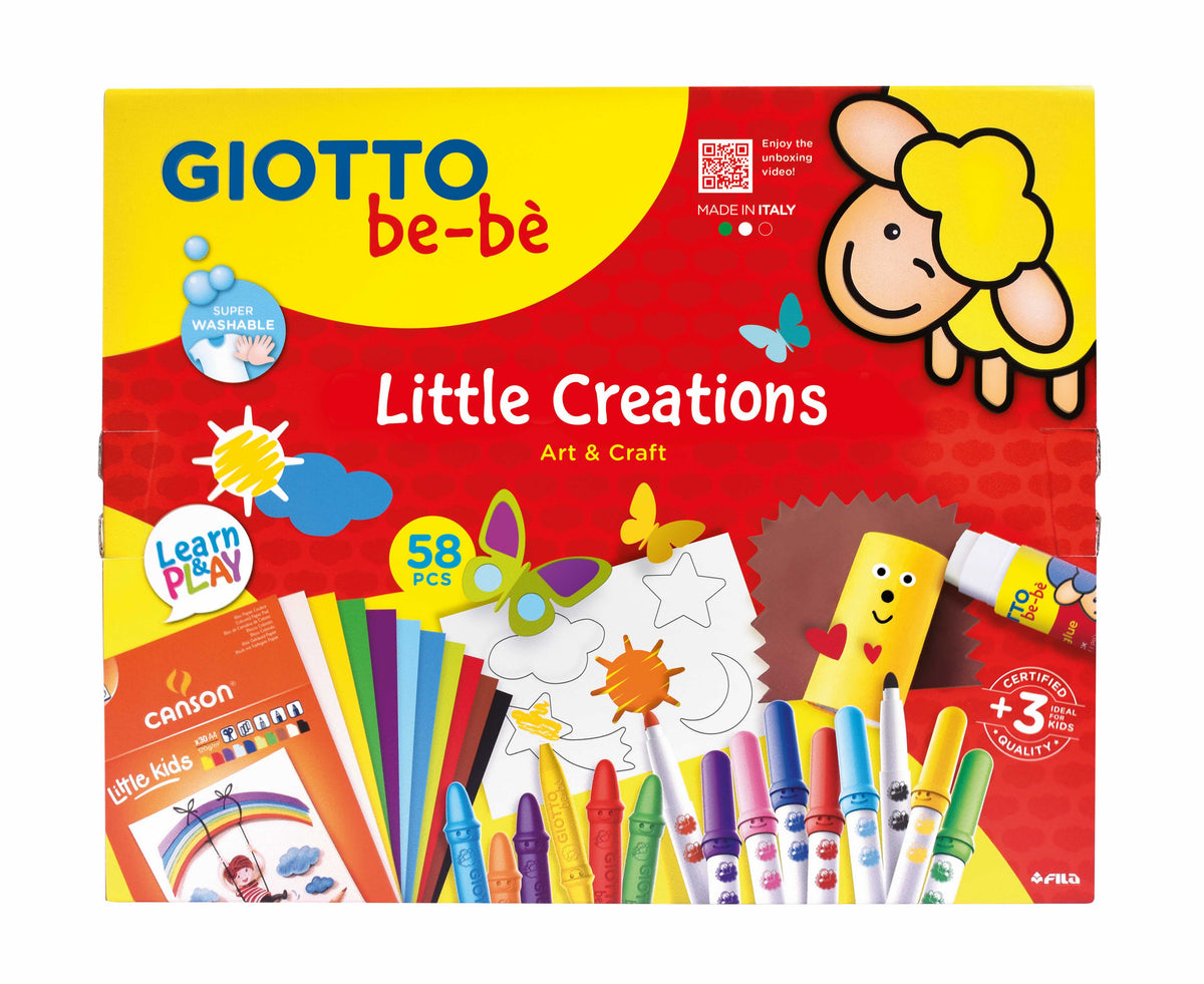 Creative art set GIOTTO be-bè Little Creations - 58 pcs