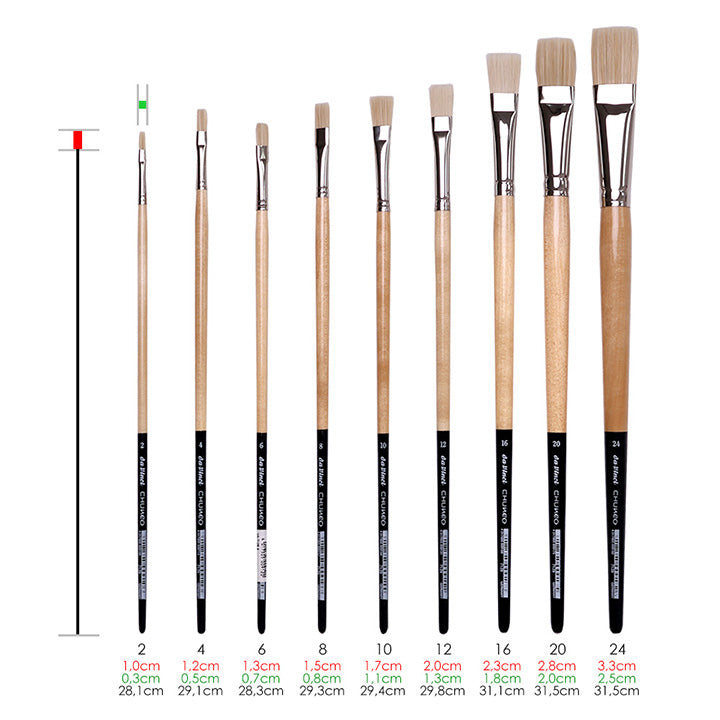 da Vinci Chuneo 7129 Flat Brush | various sizes — image 10