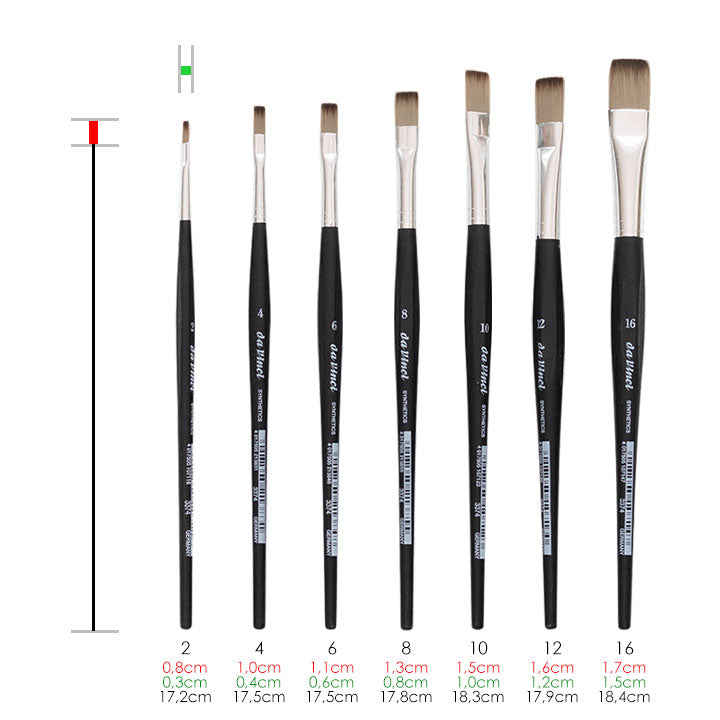 da Vinci Flat Brush Synthetics 3374 | various sizes — image 7