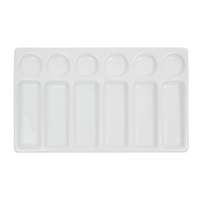 DALER ROWNEY Rectangular Porcelain Mixing Palette - 22 x 20 cm