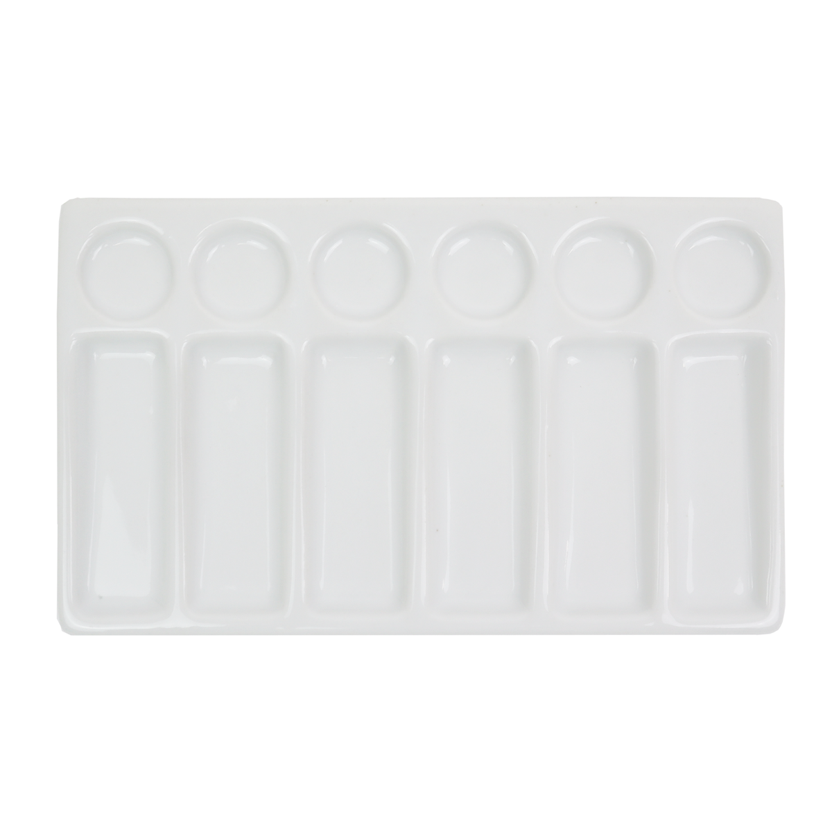 DALER ROWNEY Rectangular Porcelain Mixing Palette - 22 x 20 cm