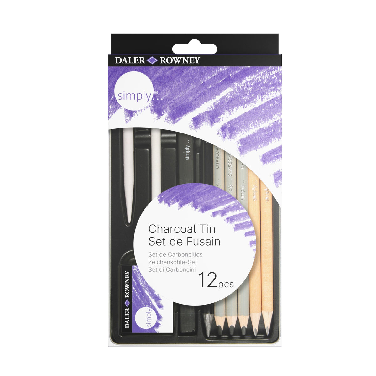 DALER ROWNEY Simply Sketching and Charcoal Set 12 pcs