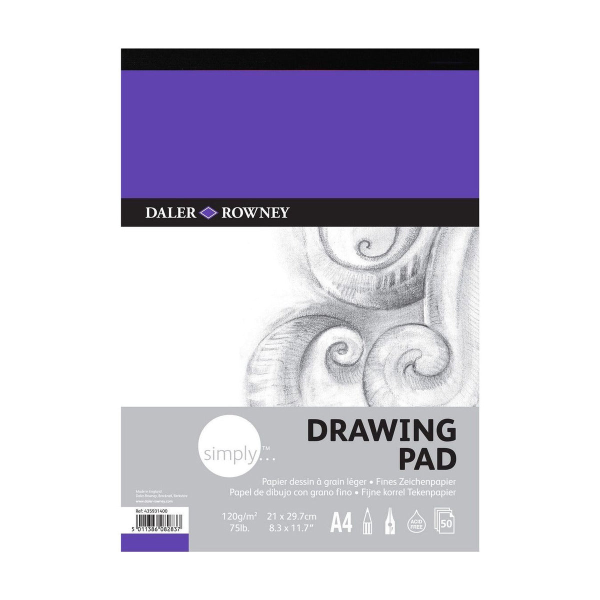 DALER ROWNEY Simply Sketching Pad A4 120 g 50 sheets