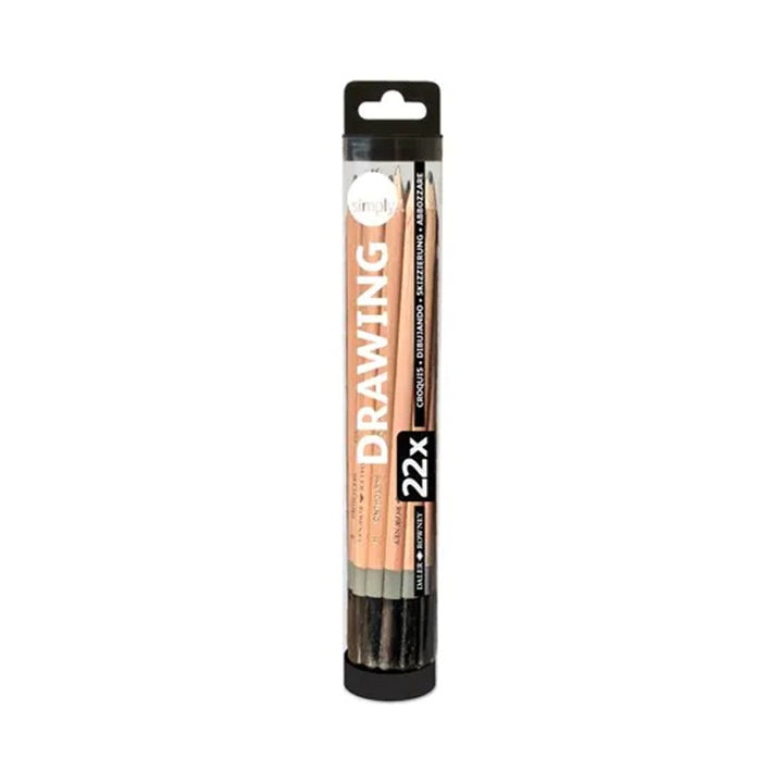 Daler Rowney Sketching Pencil and Accessories Set of 22