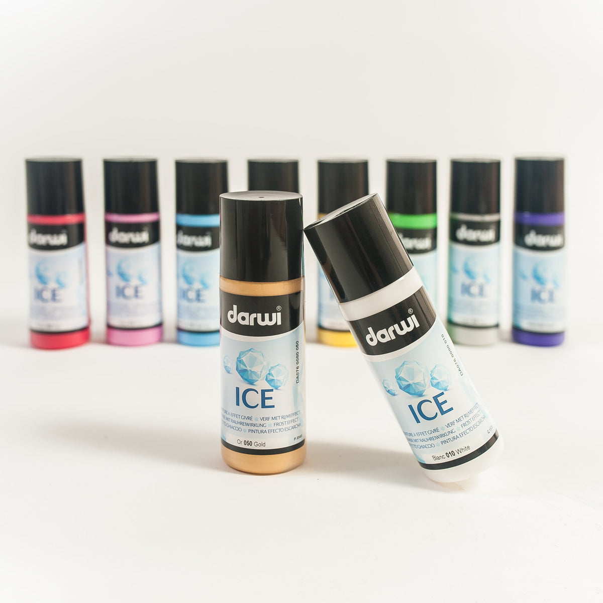 DARWI Ice paint with ice effect 80 ml, light green