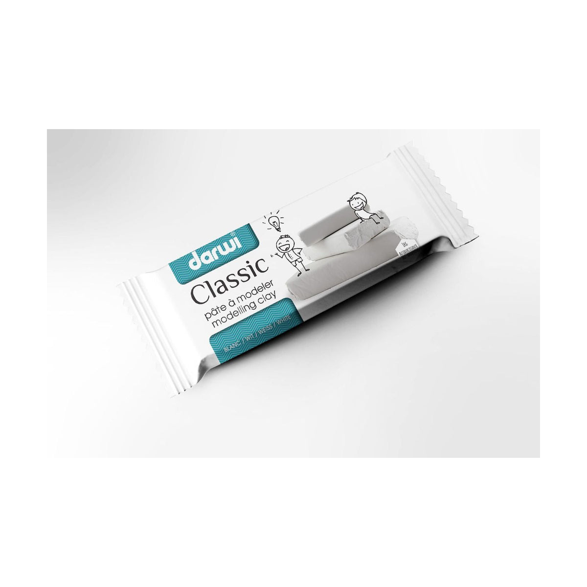 DARWI Self-Hardening Modeling Clay White 1000 g