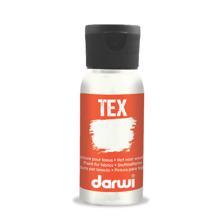 DARWI TEX Fabric Paint 50 ml – 010 White