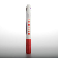 DARWI TEX glitter fabric markers, 6 ml – crimson red