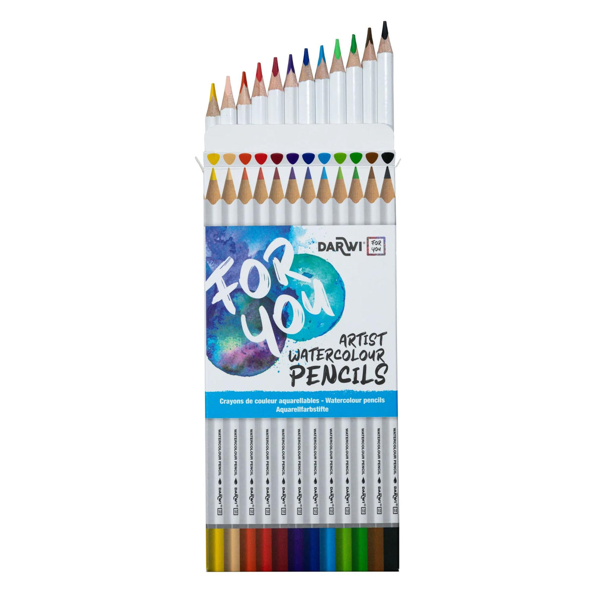 DARWI Watercolor Pencil Set - 12 pcs
