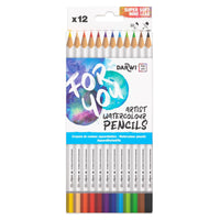 DARWI Watercolor Pencil Set - 12 pcs