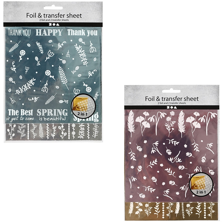 Decorative and Metallic Transfer Foils 2-in-1 | various options — image 1