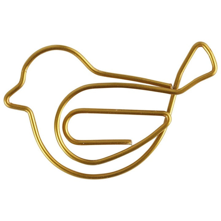 Decorative Bird-Shaped Clips - Set of 6