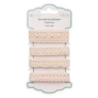 Decorative Ribbon, Set of 4 – Beige
