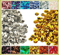Decorative Sequins with Holes - 15 g | various colors
