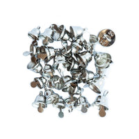 Decorative Silver Bells, 30 pcs