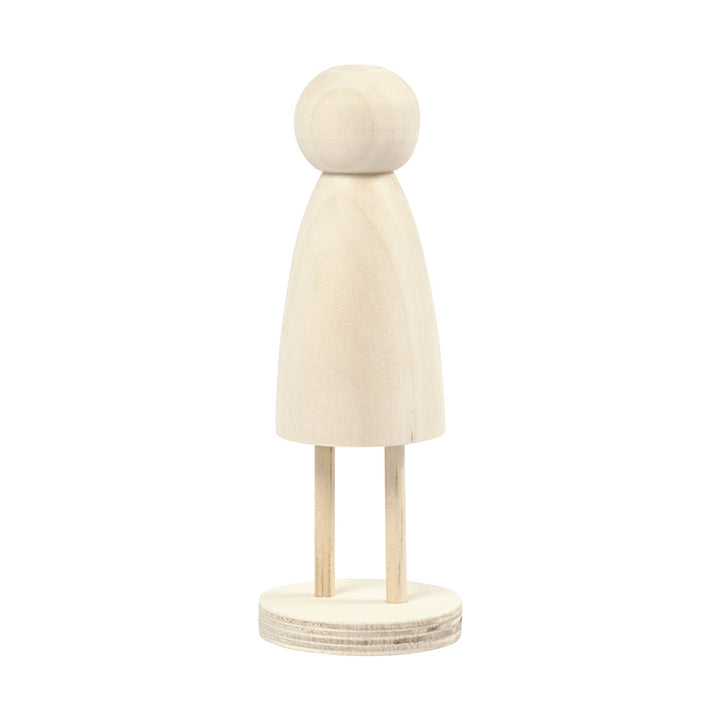 Decorative Wooden Figure on a Base