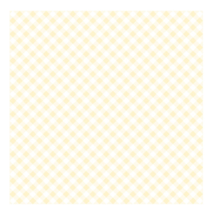 Decoupage Napkins Diagonal Cream Check - 1 pc