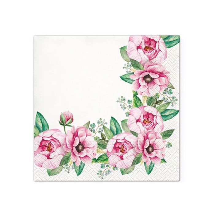 Decoupage Napkins - Floral Border - 1 pc