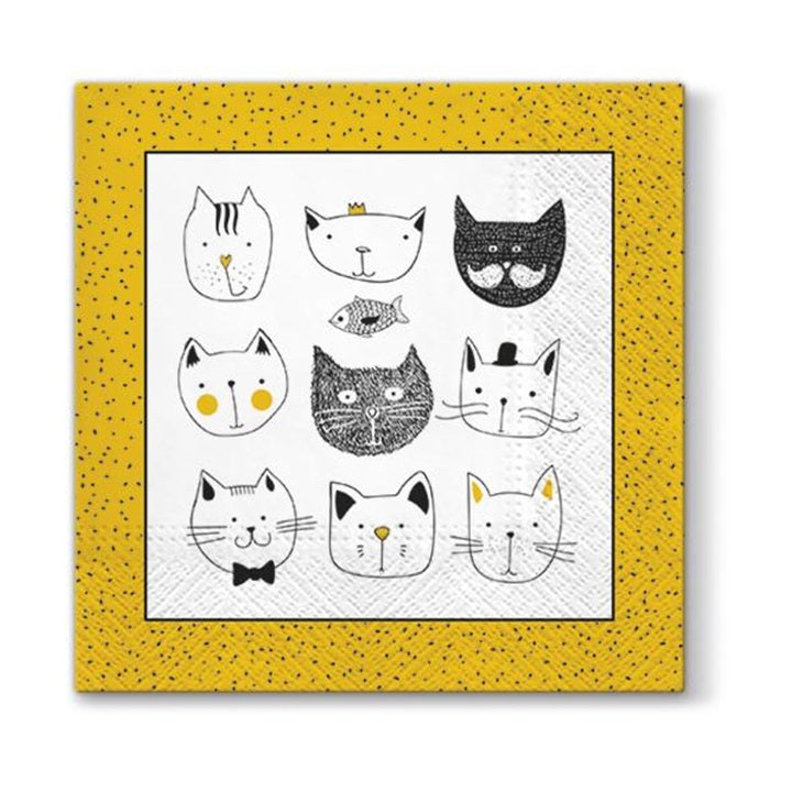 Decoupage Napkins - Funny Cats - 1 pc