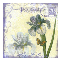 Decoupage Napkins - Iris Flowers - 1 pc