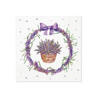 Decoupage Napkins - Lavender Basket - 1 pc