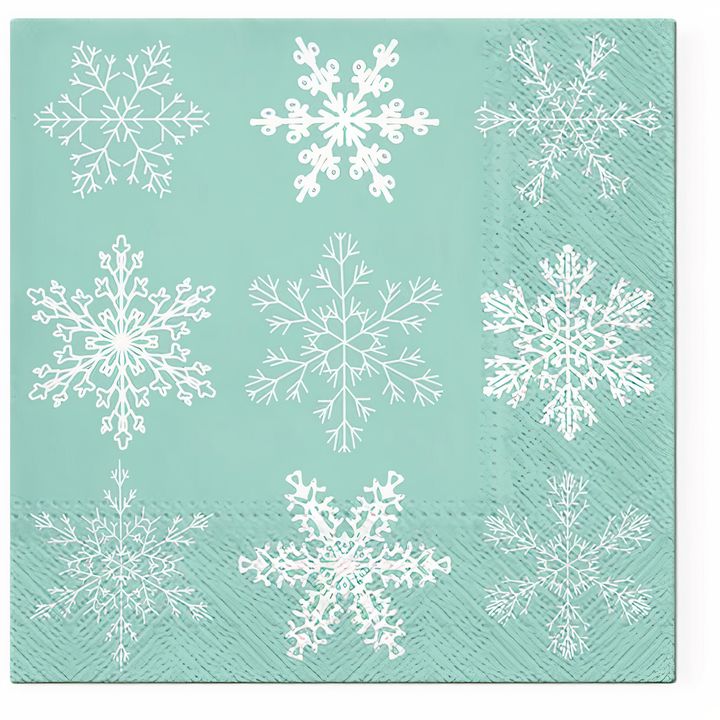 Decoupage Napkins Snowflakes - 1 pc