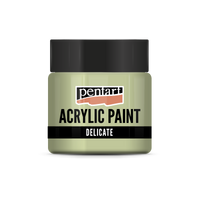 Delicate Metallic Acrylic Paint 50 ml – greenish silver